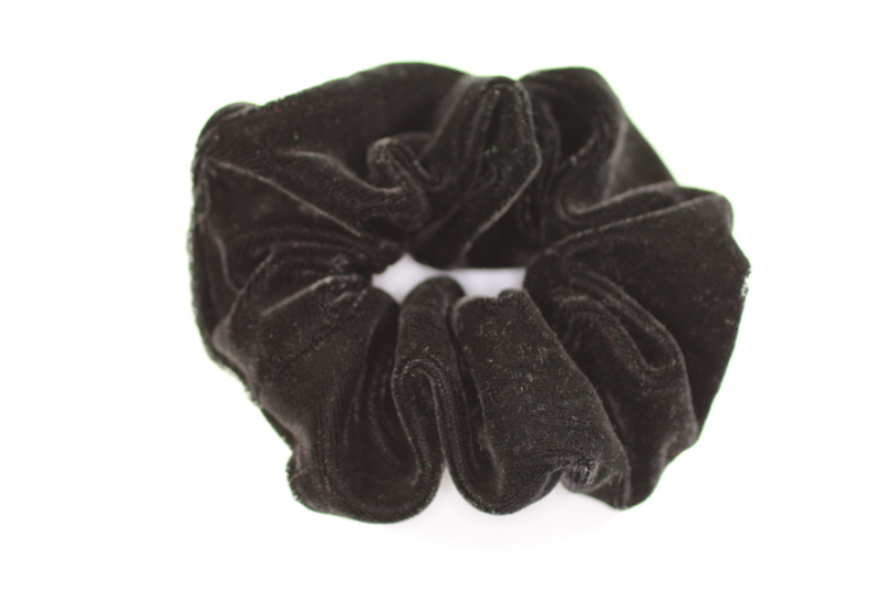 Large Velvet Scrunchie - Black
