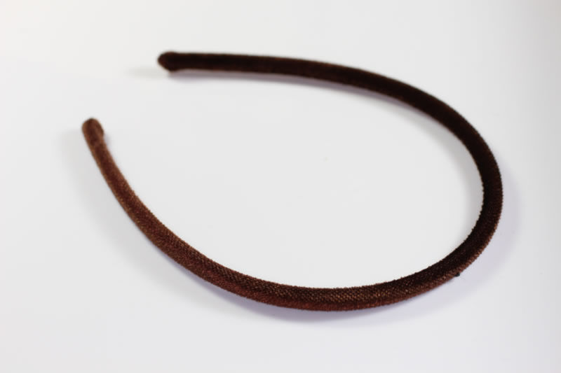 Stitched Velvet Headband - 8mm - Various Colours