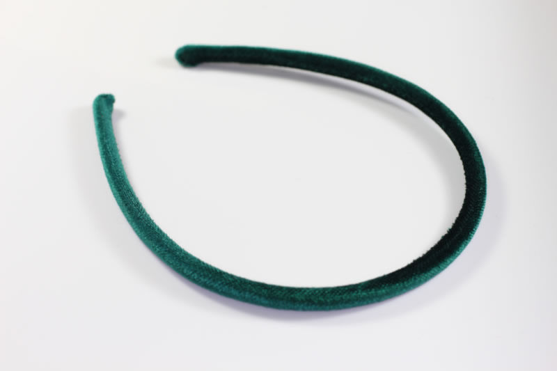 Stitched Velvet Headband - 8mm - Various Colours