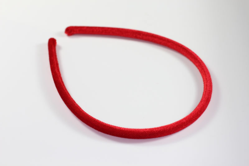 Stitched Velvet Headband - 8mm - Various Colours