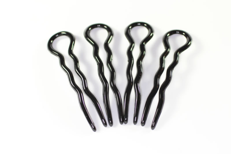 8cm Wavy Pin x4 - Various Colours