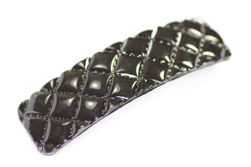 9cm Diamond Lattice Barrette - Various Finishes