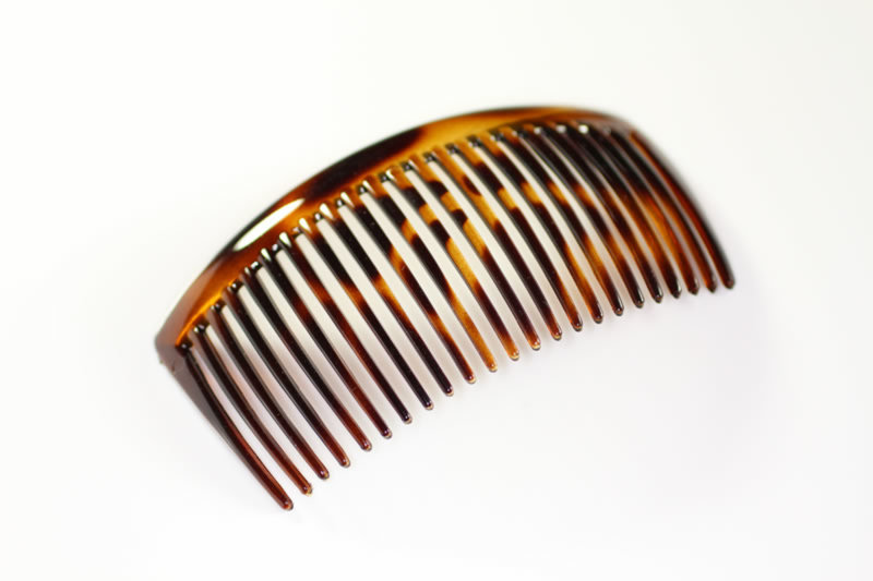 10cm Classic Fine Tooth Back Comb - Various Finishes