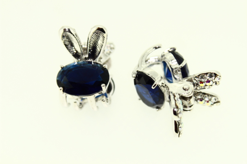 1.5cm Solitaire Mini Crystal Claw Clip