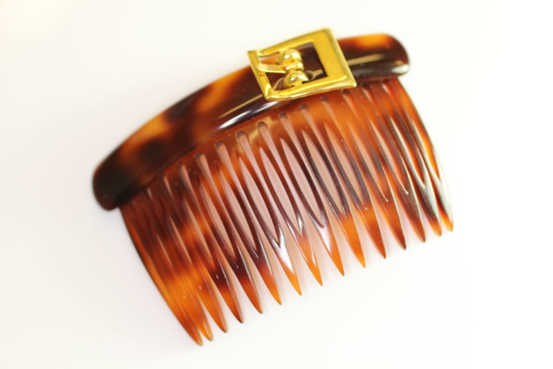 7cm Handmade Side Comb Gold Buckle - Various Finishes