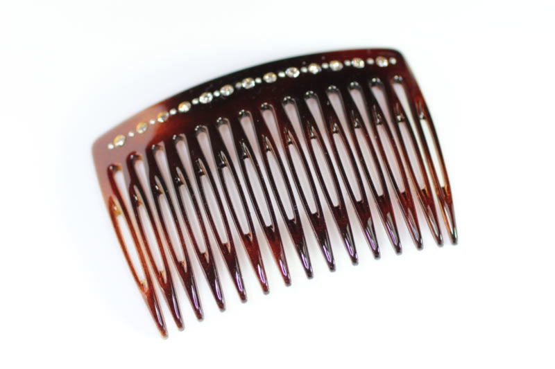 7cm Swarovski Crystal Side Comb - Various Finishes
