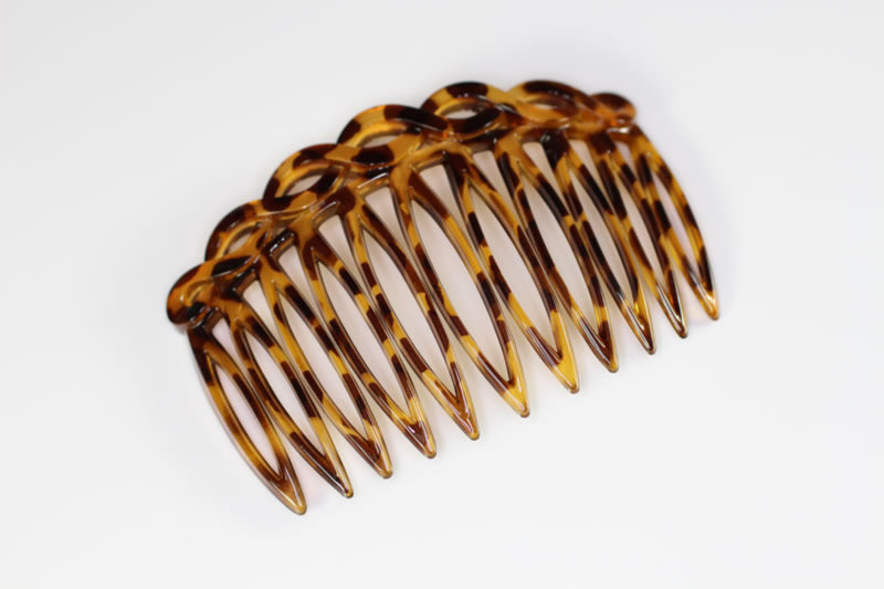 7cm Open Twisted Top Side Comb - Various Finishes