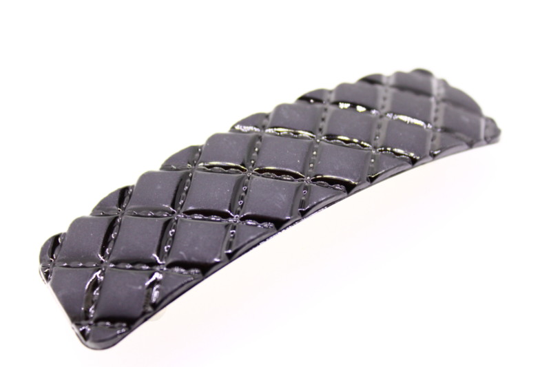 9cm Diamond Lattice Barrette - Various Finishes