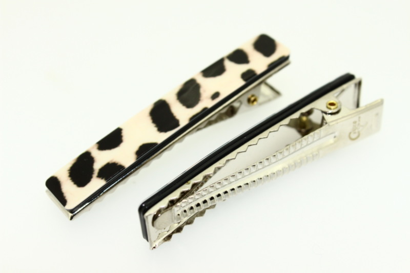 6cm Handmade Croc Clip x2 - Various Finishes