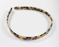 Handmade Headband - 8mm - White Tortoiseshell