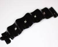 11.5cm Wavy Slide with Swarovski Crystals