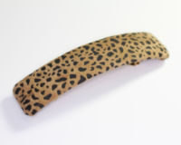 10cm Suede Barrette - 8cm Auto Fitting