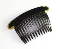 6cm Handmade Side Comb Gold Edge