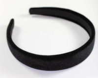 Velvet Headband - 25mm - Black