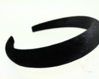 High Padded Velvet headband - 25mm