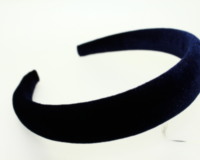 High Padded Velvet headband - 25mm