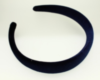 Stitched Velvet Low Padded Headband - 25mm