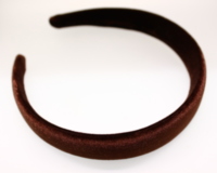 Stitched Velvet Low Padded Headband - 25mm