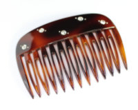 7cm Swarovski Crystal Plain Top Side Comb