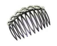 7cm Open Twisted Top Swarovski Crystal Side Comb