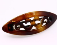 9cm Swirl Barrette Matt & Shiny Finish