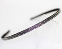 4mm Suede Headband with Swarovski Crystals