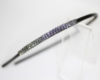 4mm Suede Swarovski Crystals Headband