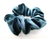 Large Velvet Scrunchie - Marine Green